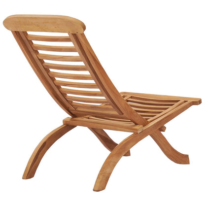 Folding Garden Chair 50x90x69 cm Solid Wood Teak - OLBRIT