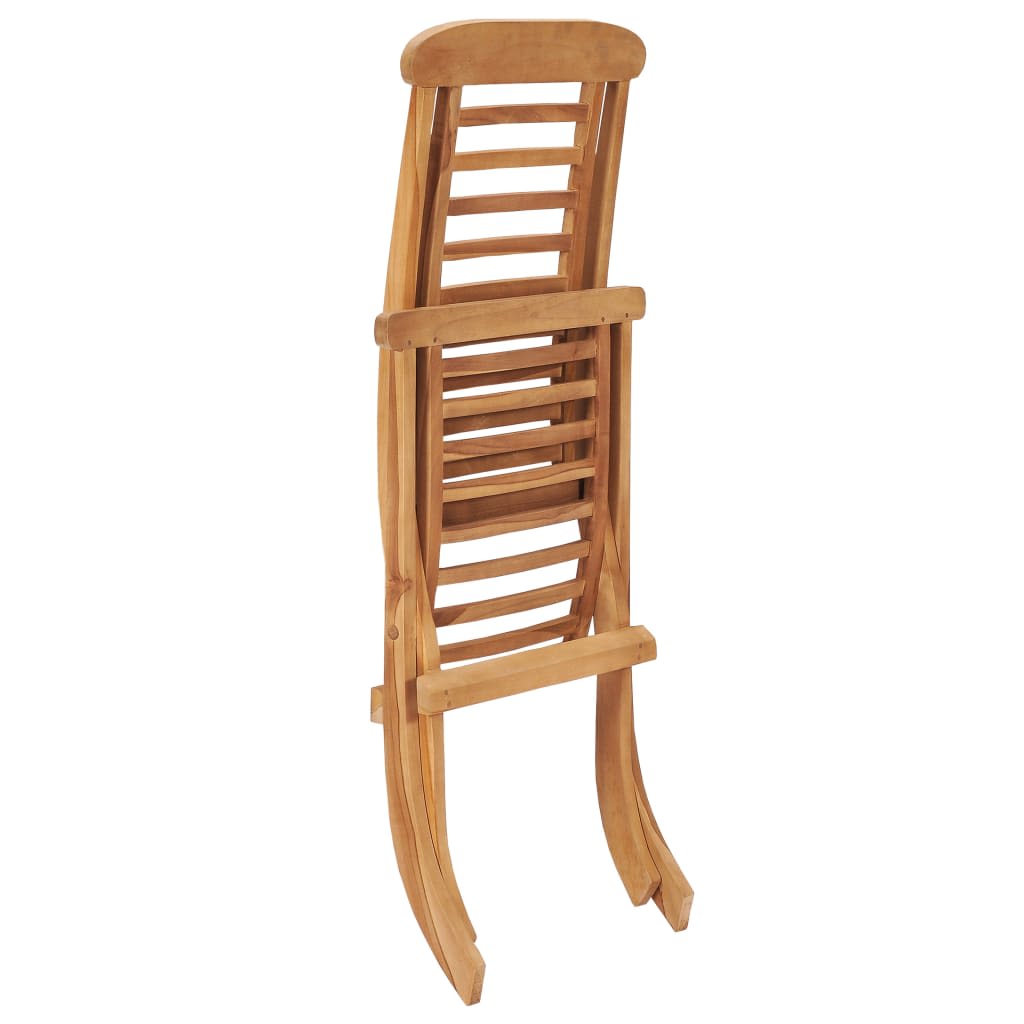 Folding Garden Chair 50x90x69 cm Solid Wood Teak - OLBRIT