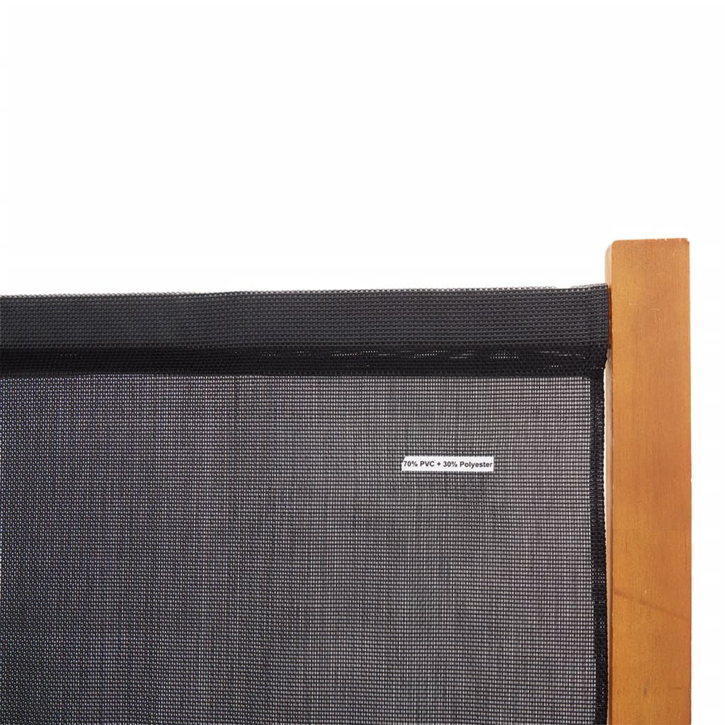 6-Panel Room Divider Black 420x180 cm - OLBRIT