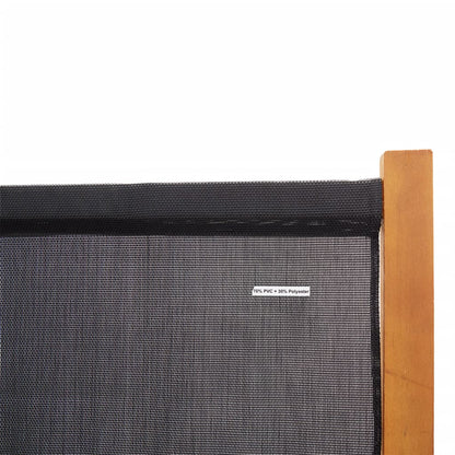 6-Panel Room Divider Black 420x180 cm - OLBRIT