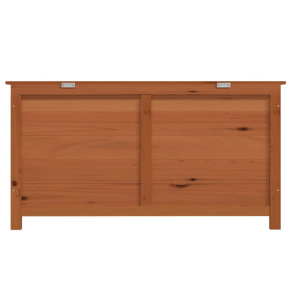 Outdoor Cushion Box Brown 100x50x56 cm Solid Wood Fir - OLBRIT