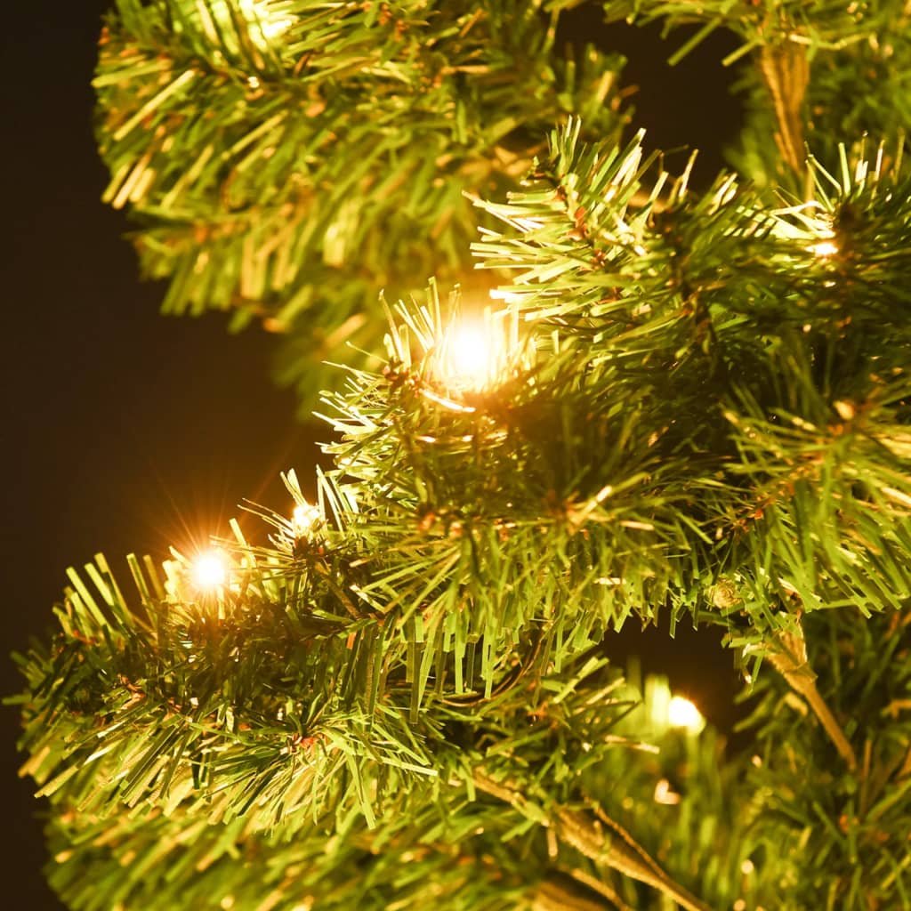 Swirl Pre-lit Christmas Tree with Stand Green 180 cm PVC - OLBRIT