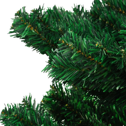 Swirl Pre-lit Christmas Tree with Stand Green 180 cm PVC - OLBRIT