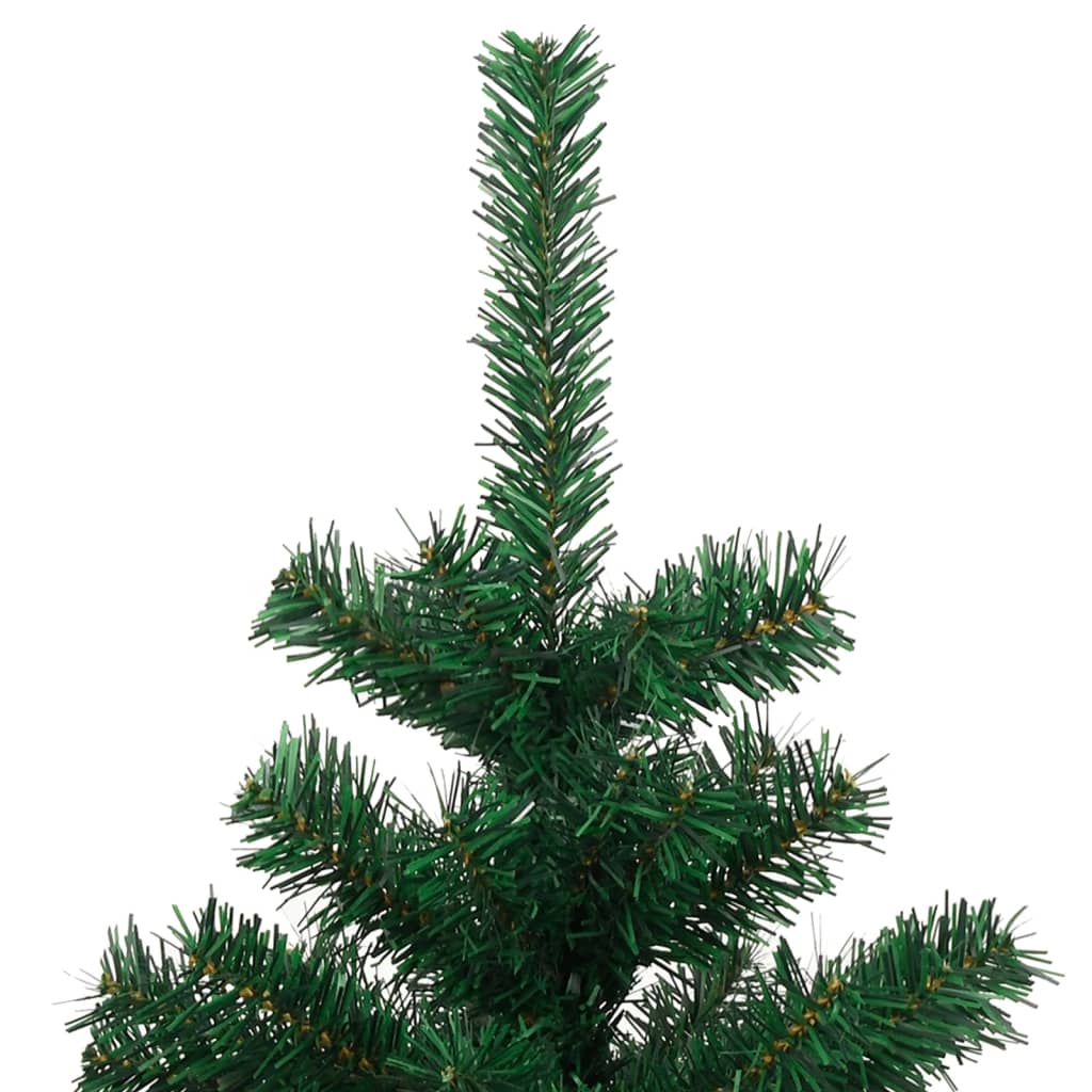 Swirl Pre-lit Christmas Tree with Stand Green 180 cm PVC - OLBRIT