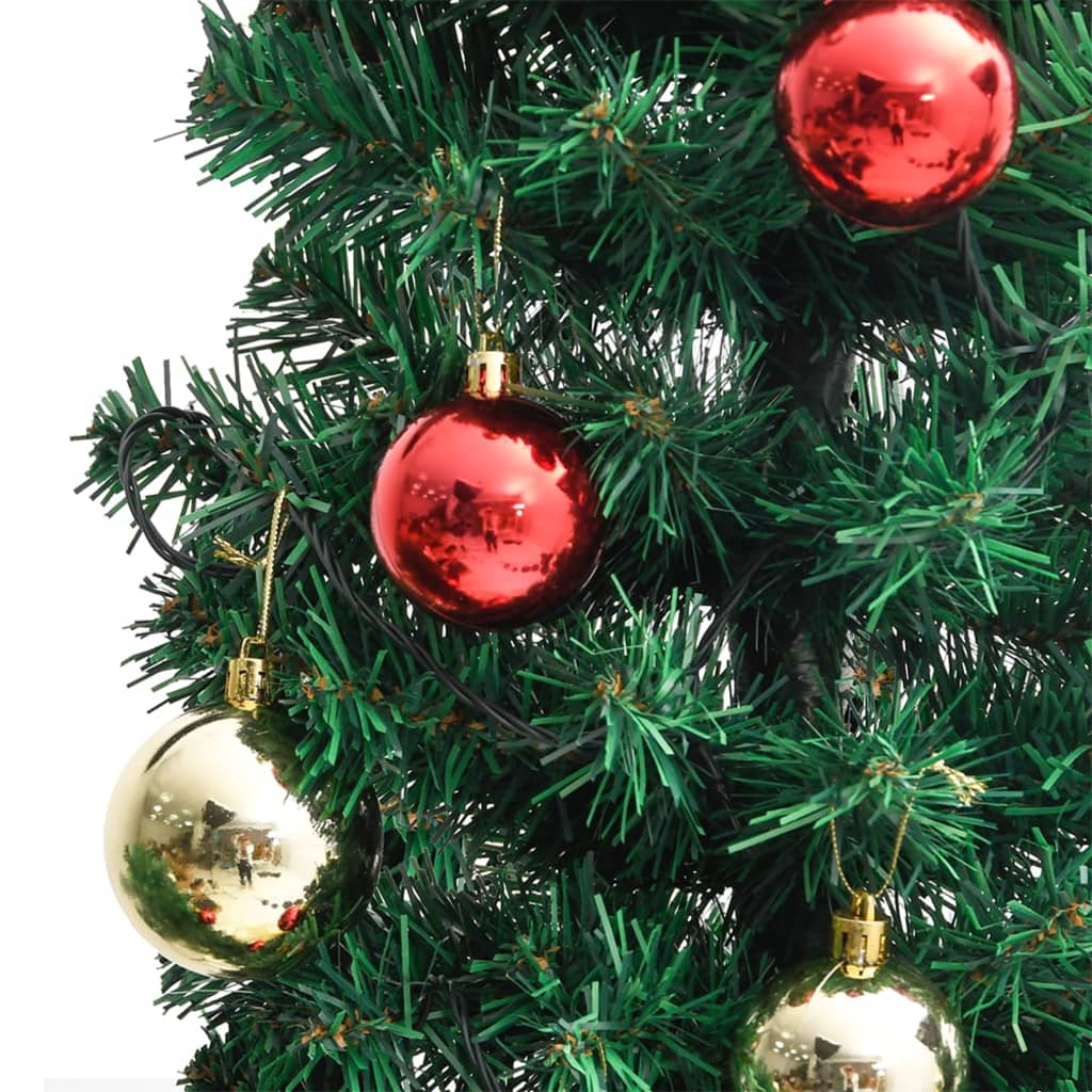 Christmas Cactus with Stand and LED Green 150 cm PVC - OLBRIT