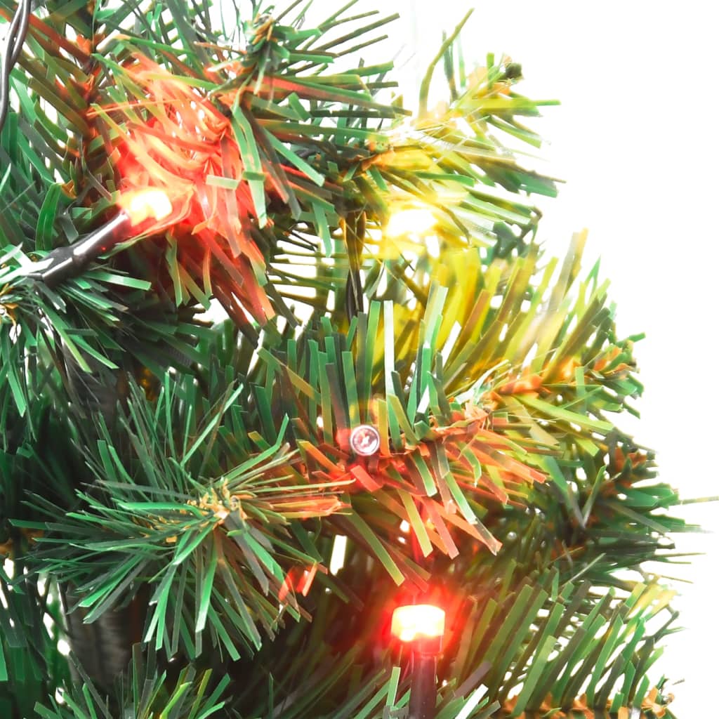 Christmas Pathway Trees 6 pcs with Multicolour LEDs 45 cm PVC - OLBRIT