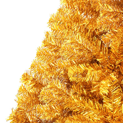 Artificial Half Christmas Tree with Stand Gold 240 cm PET - OLBRIT