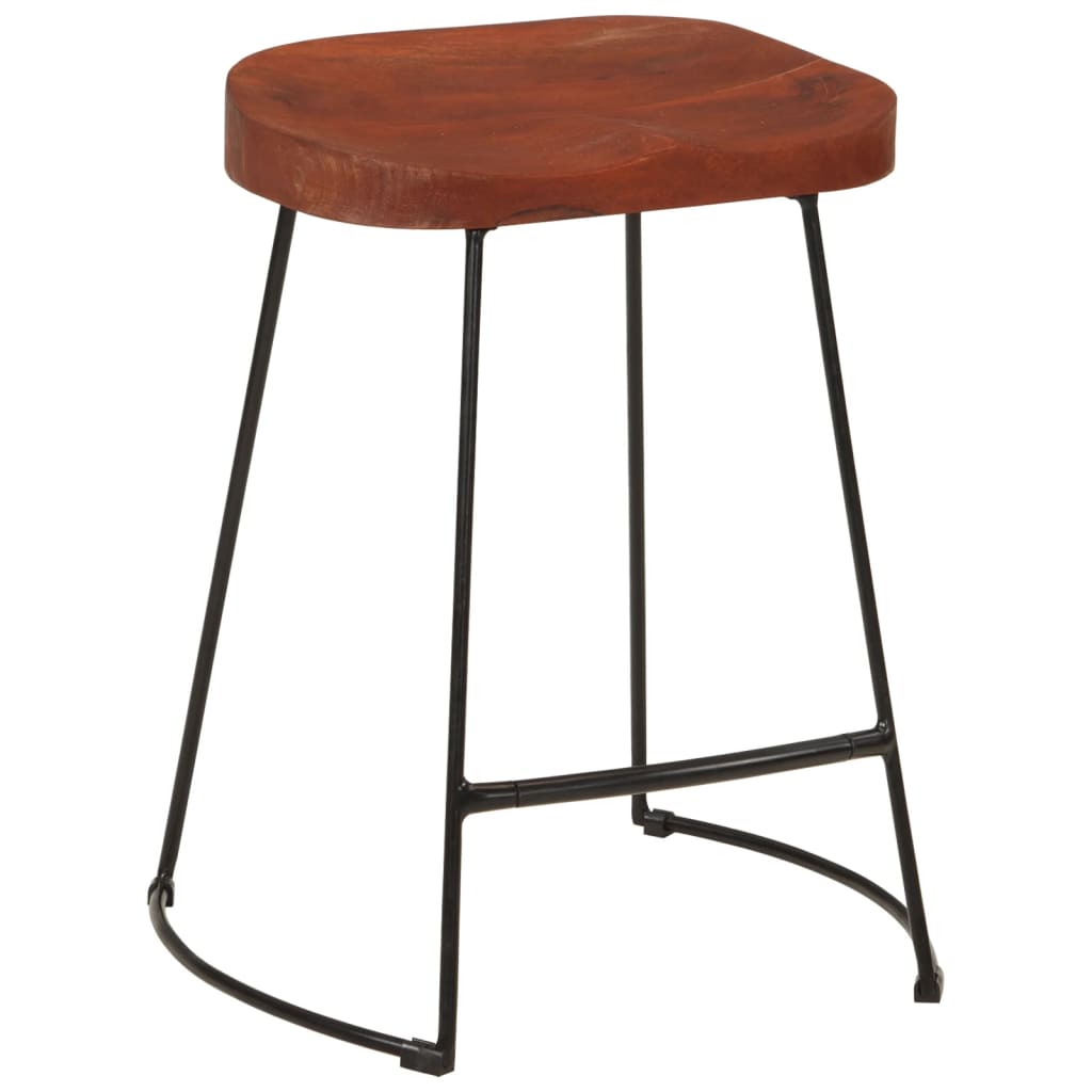 Gavin Bar Stools 2 pcs 45x38x53 cm Solid Wood Mango - OLBRIT