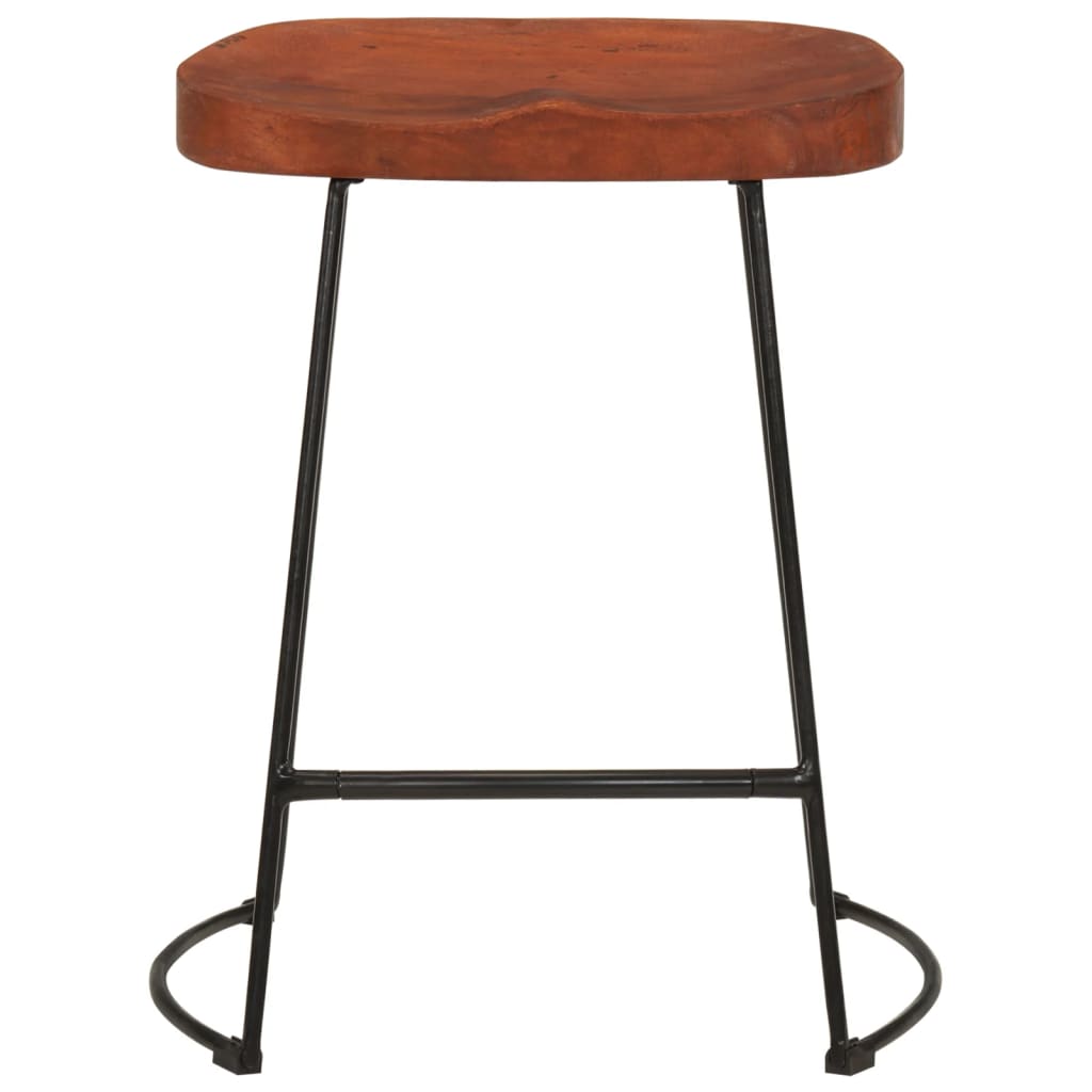 Gavin Bar Stools 2 pcs 45x38x53 cm Solid Wood Mango - OLBRIT