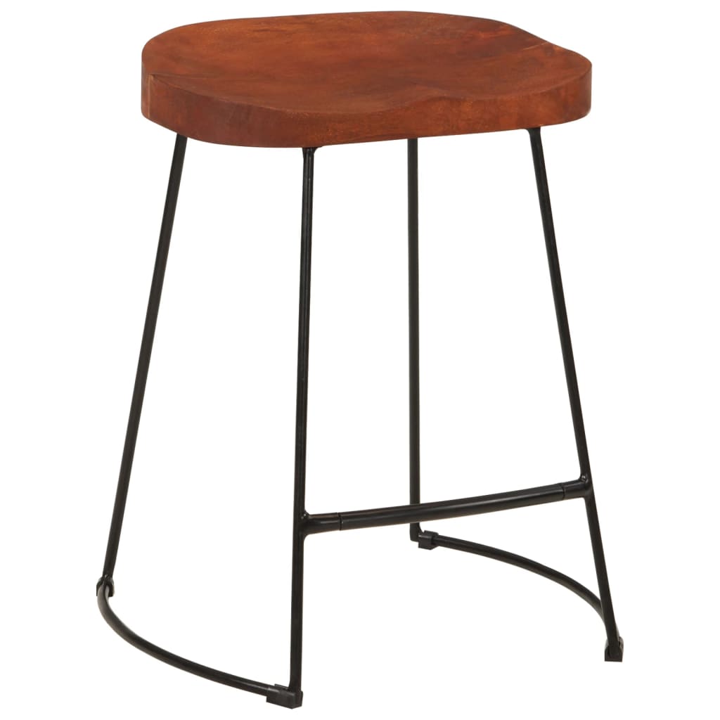 Gavin Bar Stools 2 pcs 45x38x53 cm Solid Wood Mango - OLBRIT