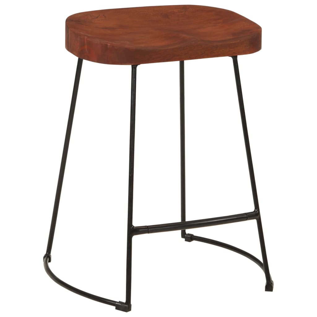 Gavin Bar Stools 2 pcs 45x38x53 cm Solid Wood Mango - OLBRIT