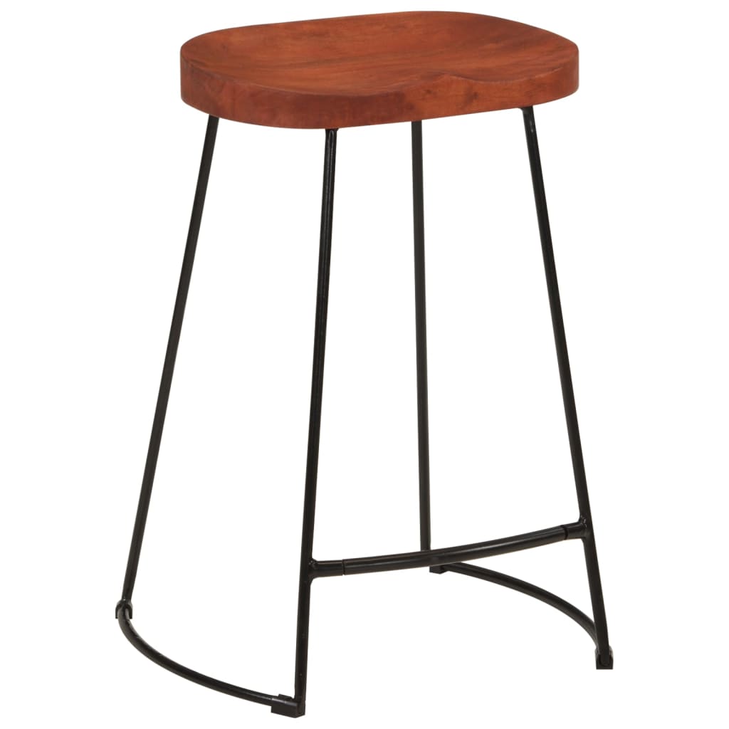 Gavin Bar Stools 2 pcs 45x40x63 cm Solid Wood Mango - OLBRIT
