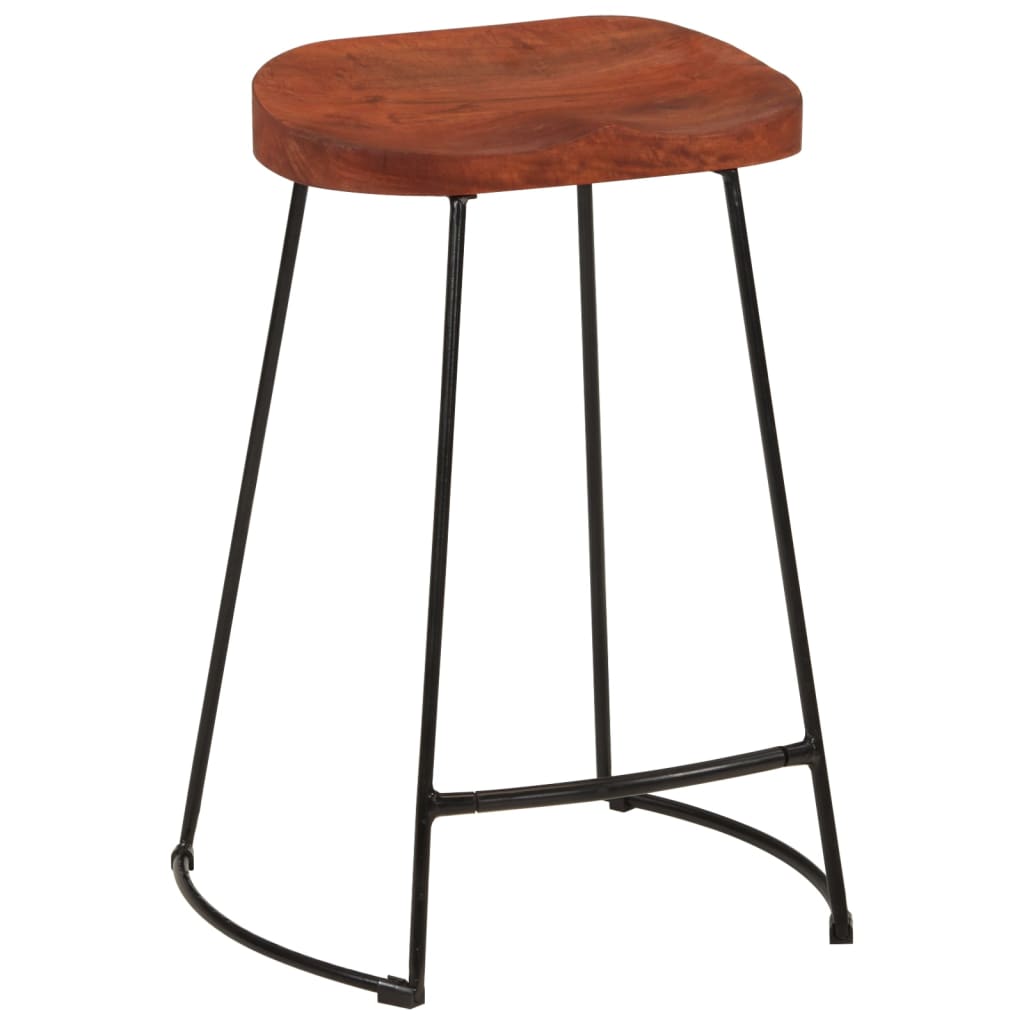 Gavin Bar Stools 2 pcs 45x40x63 cm Solid Wood Mango - OLBRIT
