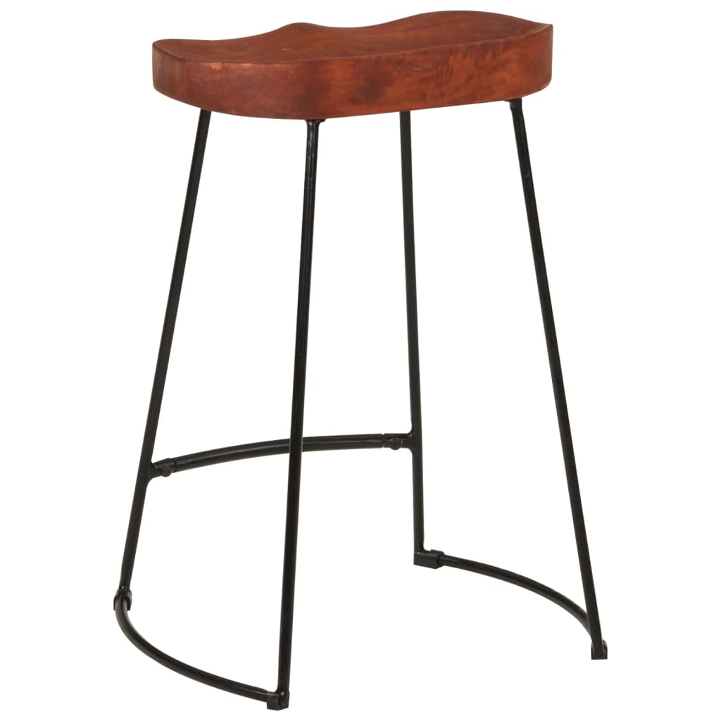 Gavin Bar Stools 2 pcs 45x40x63 cm Solid Wood Mango - OLBRIT