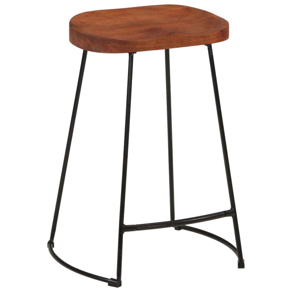 Gavin Bar Stools 2 pcs 45x40x63 cm Solid Wood Mango - OLBRIT