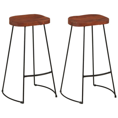 Gavin Bar Stools 2 pcs 50x40x78 cm Solid Wood Mango - OLBRIT