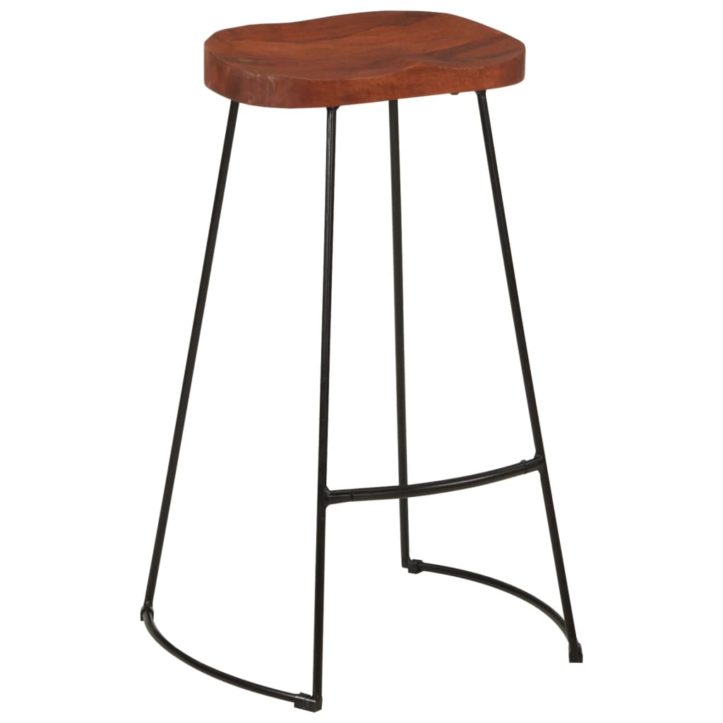Gavin Bar Stools 2 pcs 50x40x78 cm Solid Wood Mango - OLBRIT