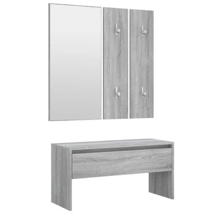 Hallway Furniture Set Grey Sonoma Engineered Wood - OLBRIT