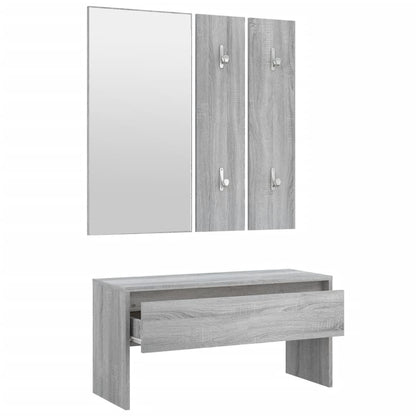 Hallway Furniture Set Grey Sonoma Engineered Wood - OLBRIT