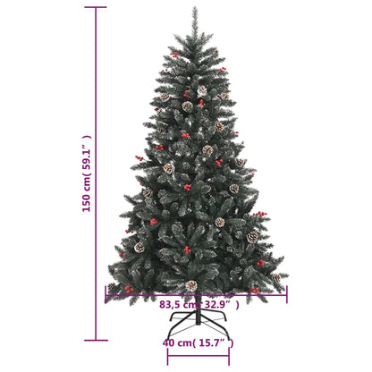 Artificial Christmas Tree with Stand Green 150 cm PVC - OLBRIT