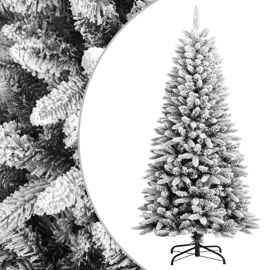 Artificial Christmas Tree with Flocked Snow 120 cm PVC&PE - OLBRIT