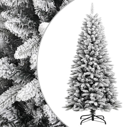 Artificial Christmas Tree with Flocked Snow 120 cm PVC&PE - OLBRIT