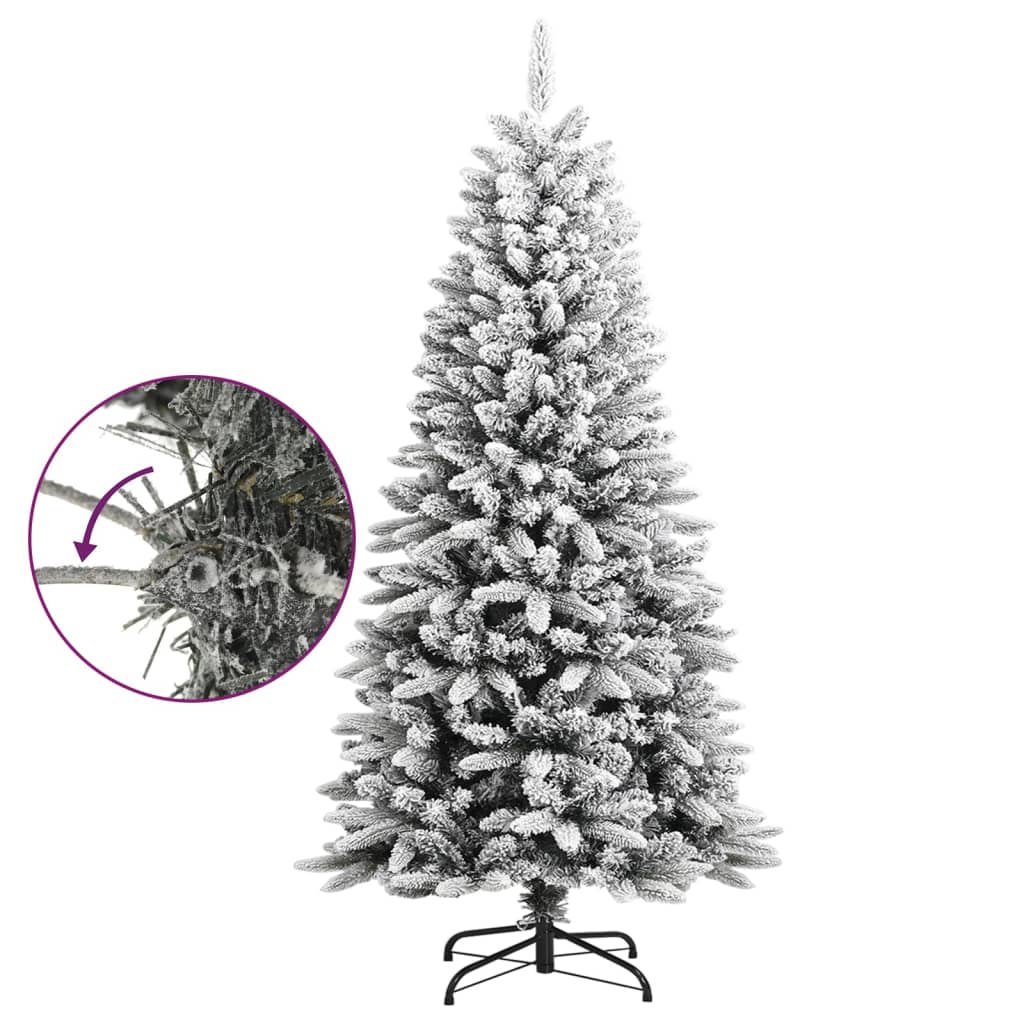 Artificial Christmas Tree with Flocked Snow 120 cm PVC&PE - OLBRIT