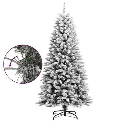 Artificial Christmas Tree with Flocked Snow 120 cm PVC&PE - OLBRIT