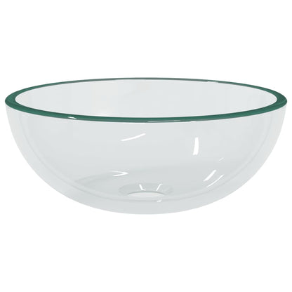 Basin Tempered Glass 30x12 cm Transparent - OLBRIT