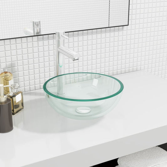 Basin Tempered Glass 30x12 cm Transparent - OLBRIT