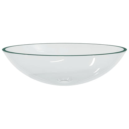 Basin Glass 50x37x14 cm Transparent - OLBRIT