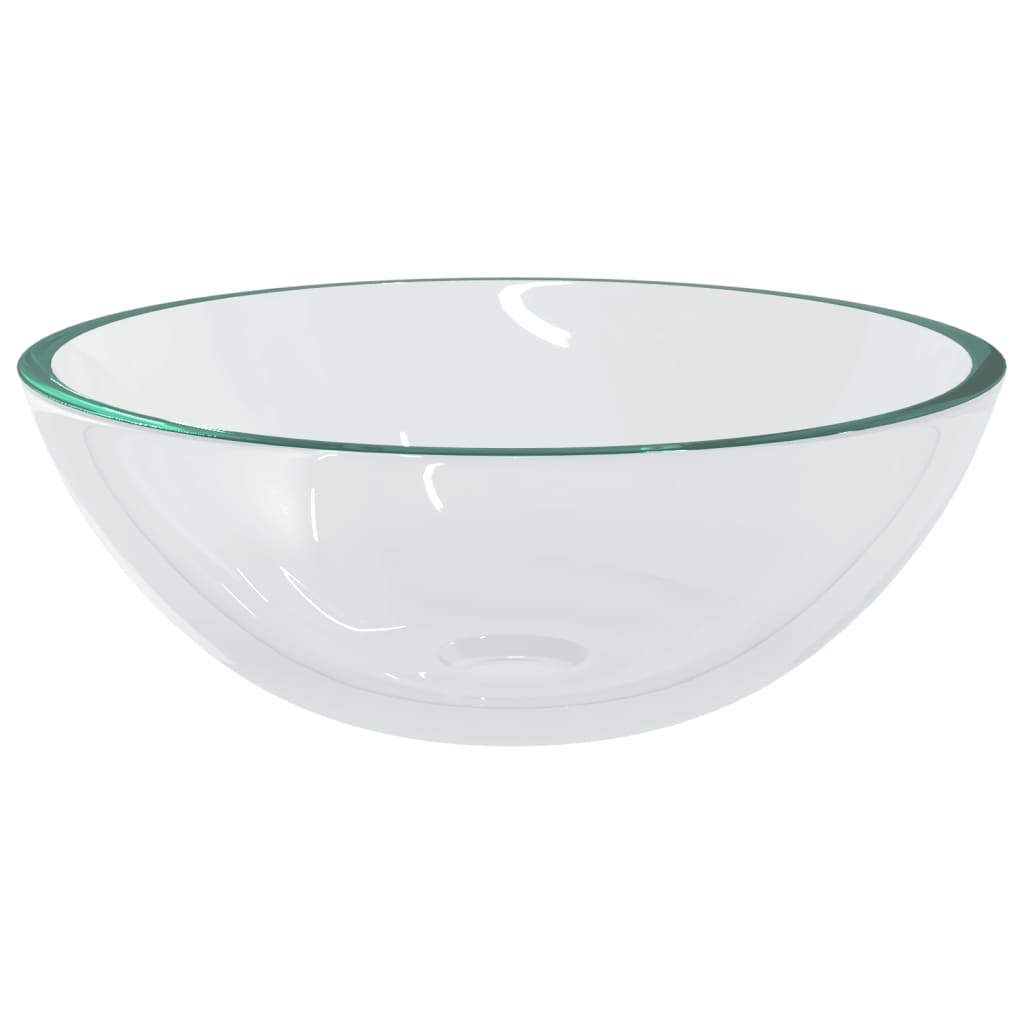 Basin Glass 50x37x14 cm Transparent - OLBRIT