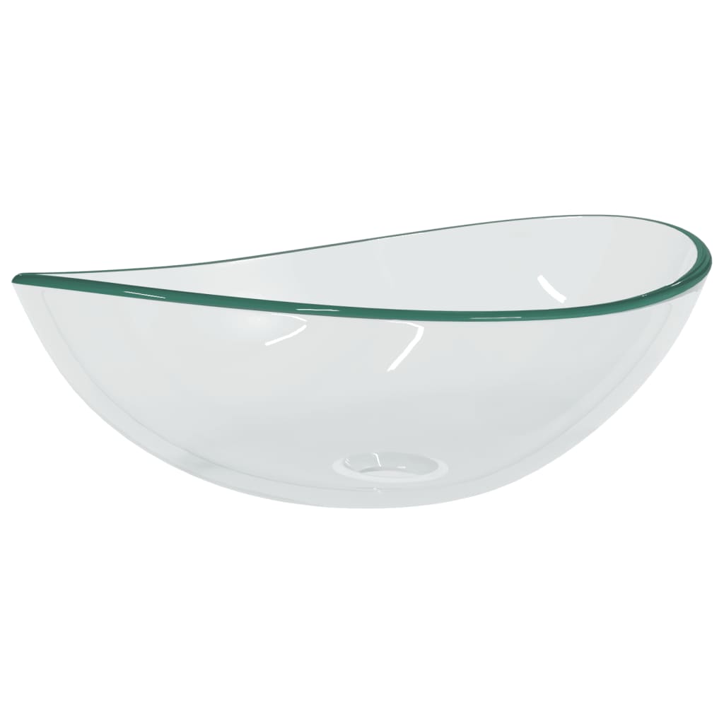 Basin Tempered Glass 54.5x35x15.5 cm Transparent - OLBRIT