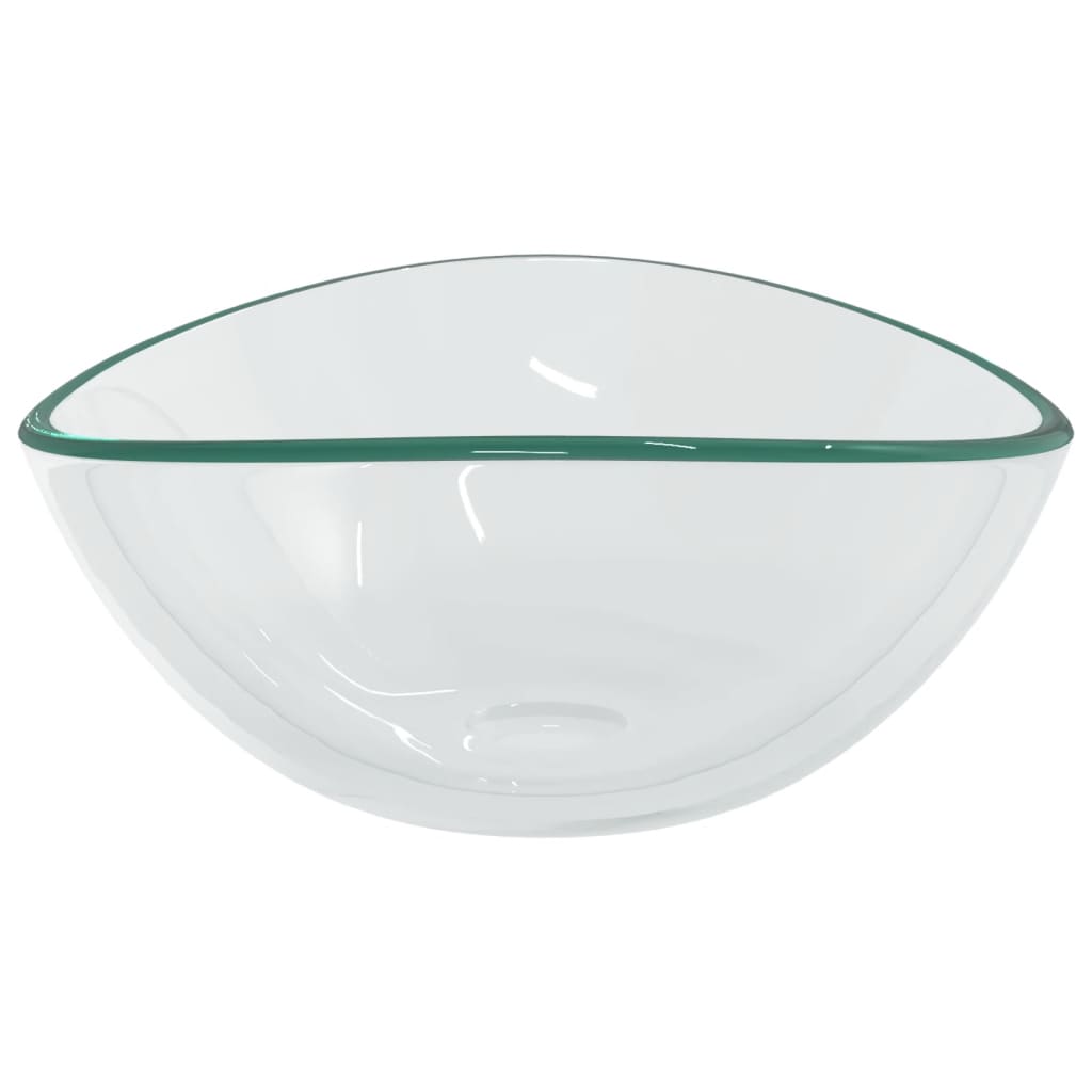 Basin Tempered Glass 54.5x35x15.5 cm Transparent - OLBRIT