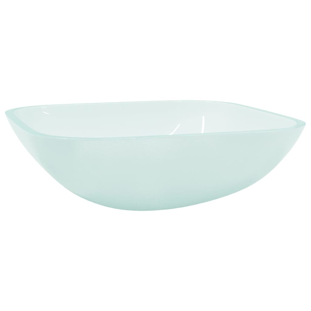 Basin Glass 42x42x14 cm Frosted - OLBRIT