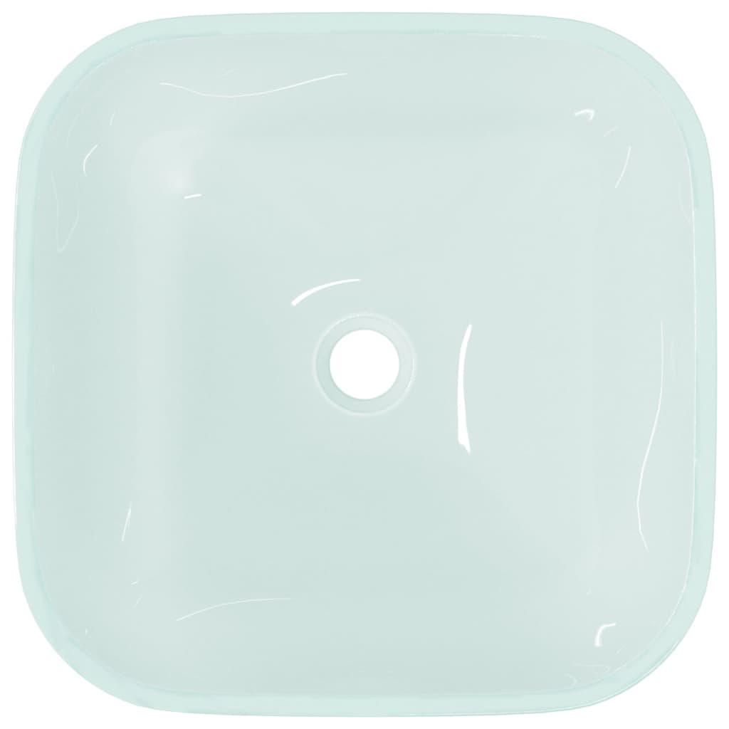 Basin Glass 42x42x14 cm Frosted - OLBRIT