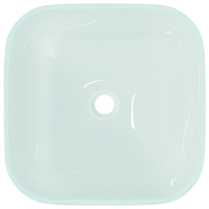 Basin Glass 42x42x14 cm Frosted - OLBRIT