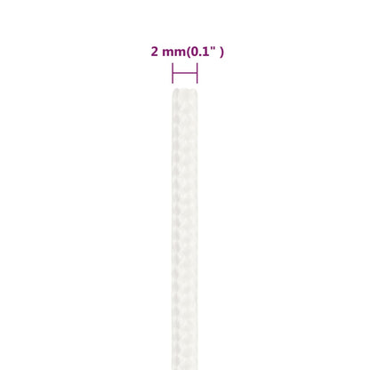 Boat Rope Full White 2 mm Polypropylene - OLBRIT