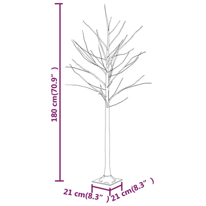 LED White Birch Tree Warm White 96 LEDs 180 cm - OLBRIT