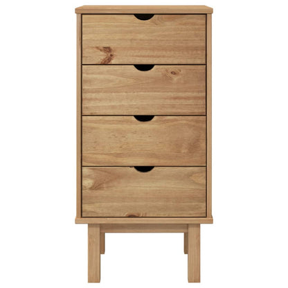 Drawer Cabinet OTTA 46x39.5x90cm Solid Wood Pine - OLBRIT