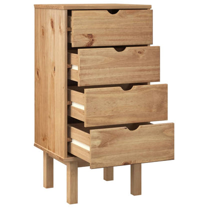 Drawer Cabinet OTTA 46x39.5x90cm Solid Wood Pine - OLBRIT