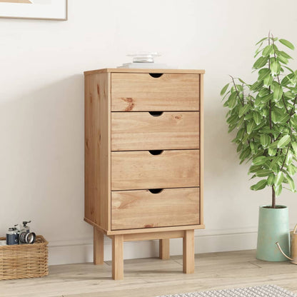 Drawer Cabinet OTTA 46x39.5x90cm Solid Wood Pine - OLBRIT