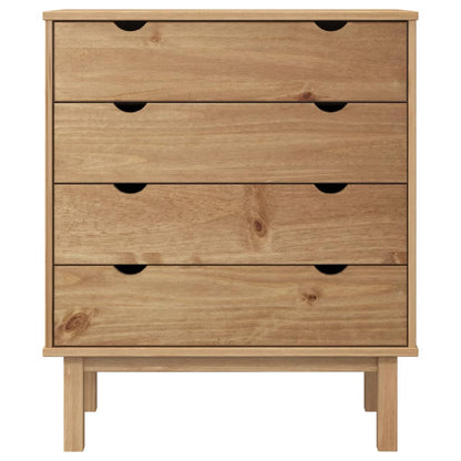 Drawer Cabinet OTTA 76.5x39.5x90cm Solid Wood Pine - OLBRIT