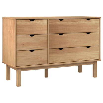 Drawer Cabinet OTTA 111x42x73.5cm Solid Wood Pine - OLBRIT