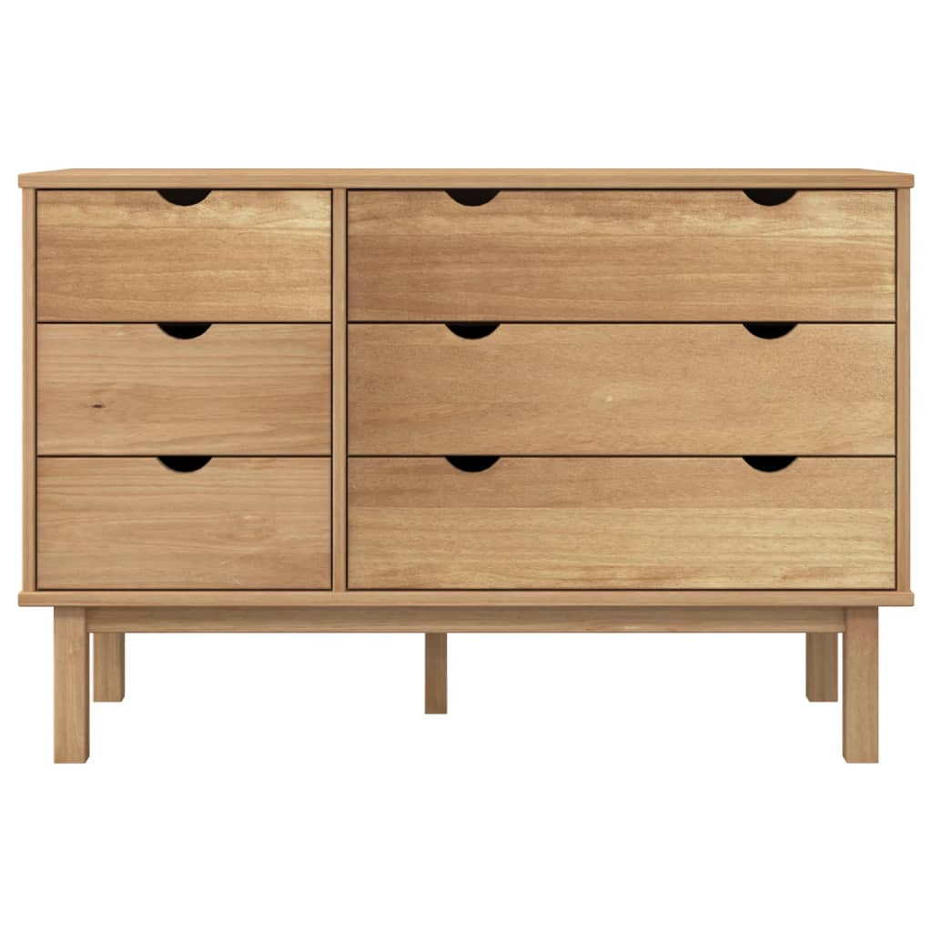 Drawer Cabinet OTTA 111x42x73.5cm Solid Wood Pine - OLBRIT