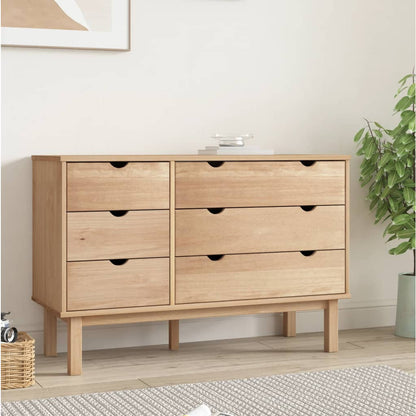 Drawer Cabinet OTTA 111x42x73.5cm Solid Wood Pine - OLBRIT