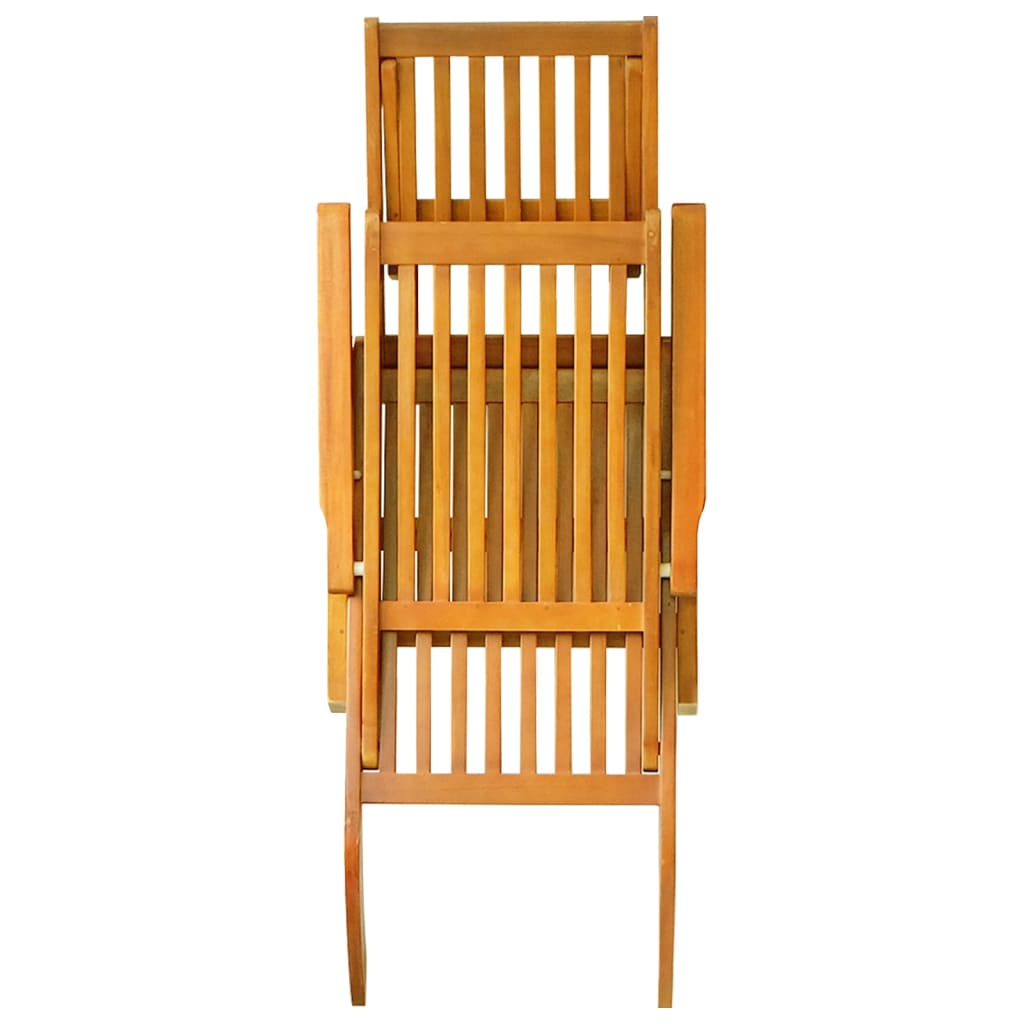 Outdoor Deck Chairs with Footrests 2 pcs Solid Wood Acacia - OLBRIT