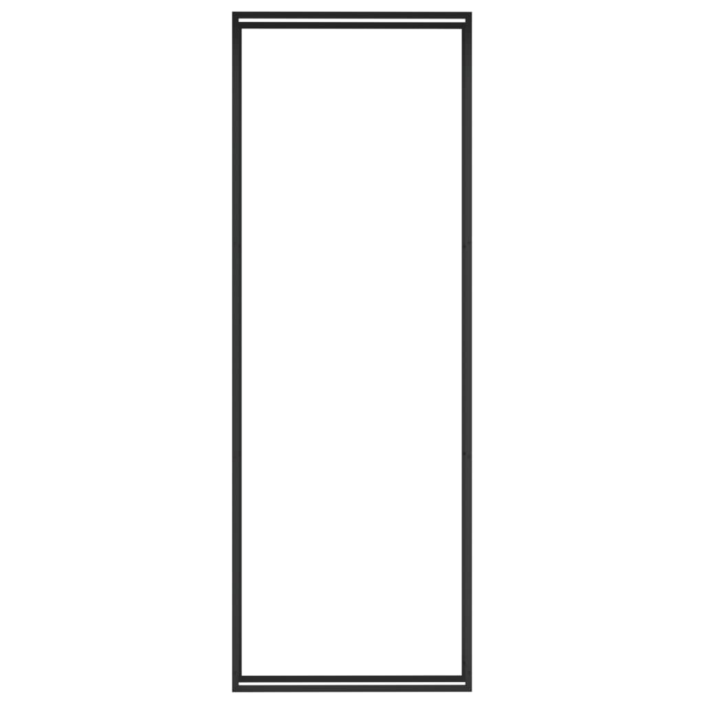 Firewood Rack Matt Black 110x28x312 cm Steel - OLBRIT