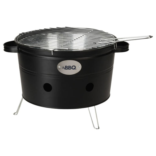 BBQ Bucket with 2 Handles 34.5 cm Matte Black - OLBRIT
