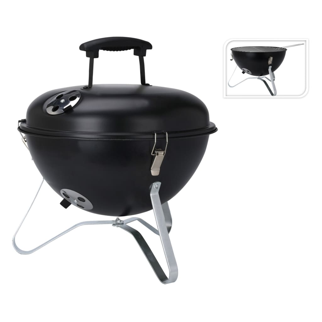 BBQ Grill Ball Shape 37 cm Black - OLBRIT